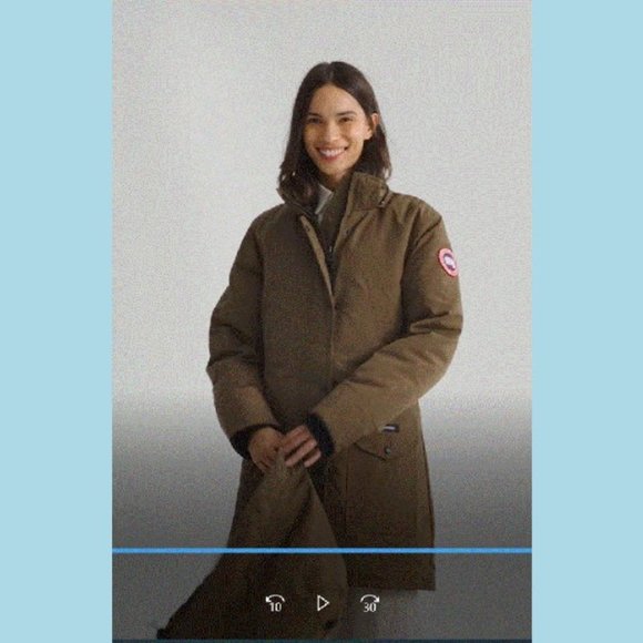 Canada Goose Trillium Parka Heritage Womens Down Coat Jacket S Brown Winter - Picture 1 of 16